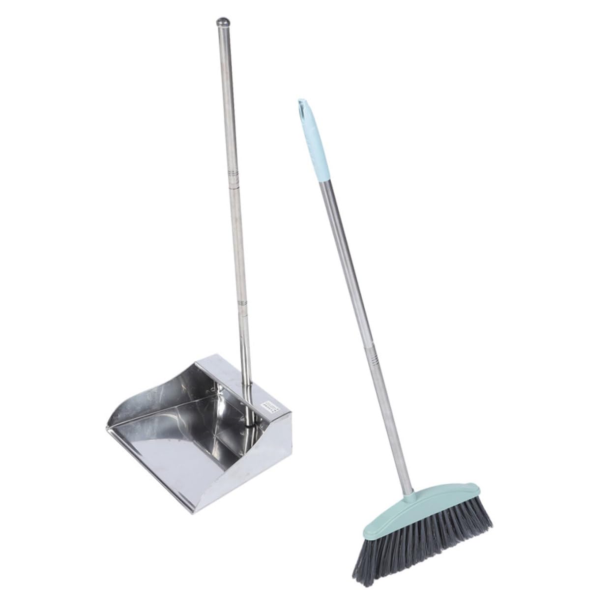 Beavorty 1 Set Garbage Shovel Home Broom and Dustpan Standing Dustpan Broom with Long Handle Dust Pans with Long Handle Broom and Dustpan Kit Broom and Dust Pan Long Handle Dust Pan
