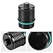 Bevinsee Oil Filtrar Housing Cap Compatible with A3 S3 TT 6-speed Transmission Compatible with VW Golf GTI Jetta Passat Eos DSG DQ250 Replace 02E305045 Aluminum Black
