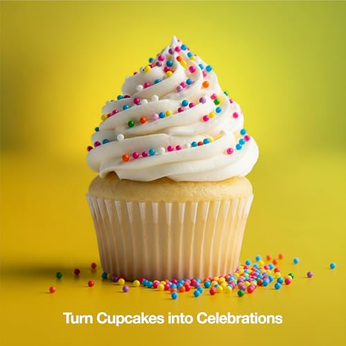 Image of Rainbow Nonpareils Sprinkles 10 oz Dot Sprinkles | Mini Round Sprinkles for Baking, Cupcakes, Cookies, Cakes & Ice Cream Decorations