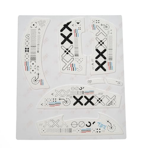 Image of Mouse Grips for Logitech G Pro X Superlight Non Slip Suck Sweat Pre Cut Without Mouse Print-Set White Crimping 0.5mm With USB Connection