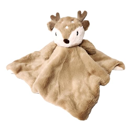 Image of SONA G DESIGNS Plush Deer Fawn Baby Lovey Security Blankie Blanket
