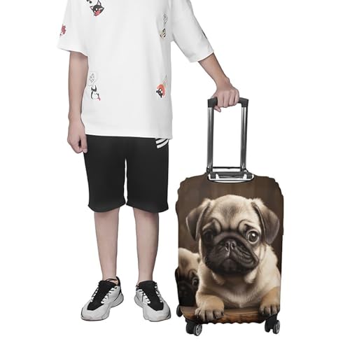 Housse de bagage anti-rayures pour valise abîmée taille L élastique