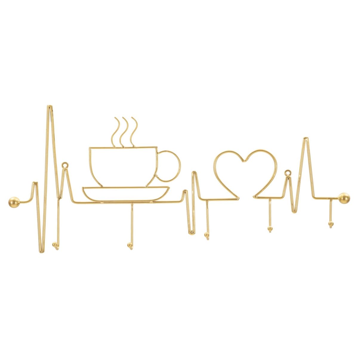 Patère murale en métal doré Paris Prix 60cm breakfast chic