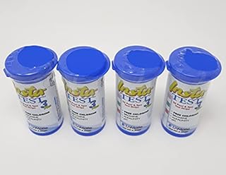 LaMotte 3-Way Insta Test Strips Plus for Swimming Pool & Hot Tub Spa - Chlorine or Bromine, pH and Total Alkalinity 4 x 50
