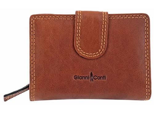 Gianni Conti Superior Fin Cuir Italien Petit Foncé Femmes Porte-Monnaie 918013