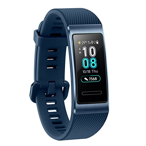 NEWZEROL Compatible con Las Correas Protectoras de Huawei Band 3 Pro/4 Pro Bandas Protectoras Rastreador de Ejercicios: Correas de liberación rápida para Huawei Band 3 Pro/4 Pro - Azul