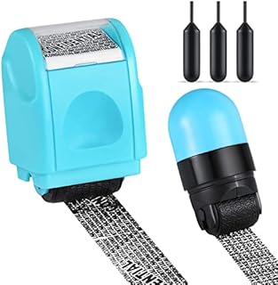 ID Theft Protection Roller Stamp Security Data Defender-Confidential Roller Stamp to Protect Your Privacy-2 Roller Sets