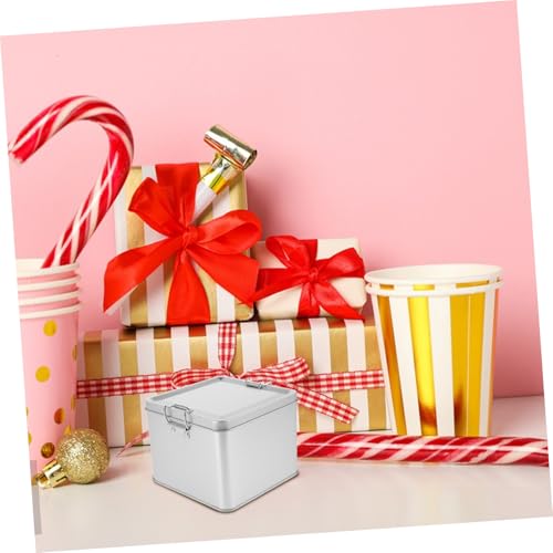 Caja de dulces y botes de galletas de hojalata PRETYZOOM pack de 5 cajas de repostería 6