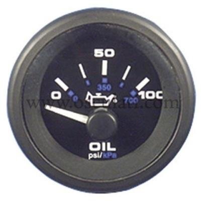 Indicateur press huile Osculati cadran étanche 0-80psi pour tableau de bord
