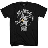 Mr Incredible Dad 1 Adult Tee Graphic T-Shirt for Men Tshirt (Black, Large)
