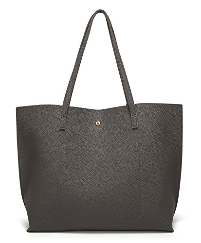Image of Dreubea Women's Soft Faux Leather Tote Shoulder Bag from, Big Capacity Tassel Handbag