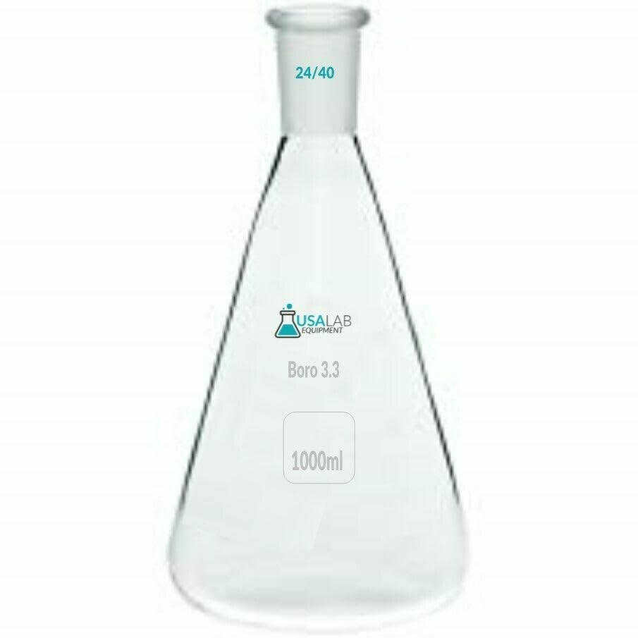 USA Lab 1000ML Erlenmeyer Flask 24/40 Borosilicate 3.3 - USAlab