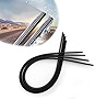 4pcs Car Wiper Strip, Universal 26inchs Wiper Squeezer Rubber Filler Strip, Car Windshield Wiper Rubber Strip, Vehicle Insert Rubber Natural Wiper Blade Strip, Adjustable Wiper Instead Of Filler Strip
