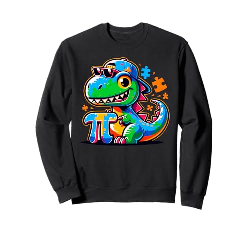 Kids Funny Pi Day Dinosaure Science Maths Sweatshirt
