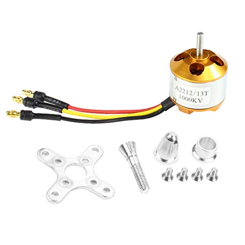 Qwinout A2212 1000Kv Brushless Outrunner Motor 13T With 3.5Mm Male Banana Bullet For Rc Diy Aircraft Multi-Copter Quadcopter Drone (4 Pcs) #TOP3