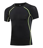 T Shirt à Manches Courtes à Séchage Rapide pour Hommes T Shirt à Compression pour Entraînement de Fitness pour Sportifs   Articles de Sport de Mode