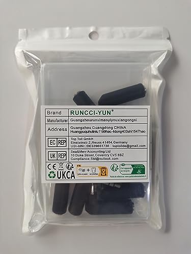 RUNCCI-YUN 10Pcs 3.5mm Angle Male to Female Audio Adapter - Image 4