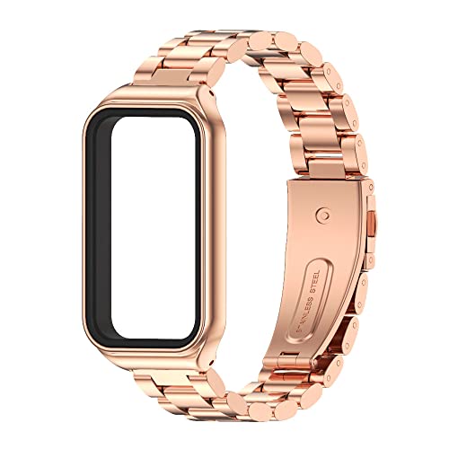 Image of Strap for Amazfit Band 7 Metal Replacement Strap Wristband Watch Strap Compatible with Amazfit 7 Fitness Tracker smartwatch