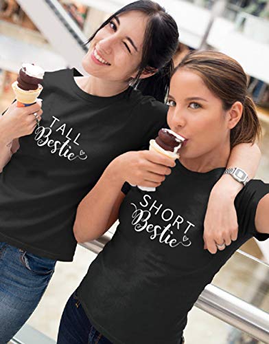 Soul Couple Tall Short Best Friend Tees for Teen Girls - 3 BFF Shirts for 2 Girls - Funny Tops2