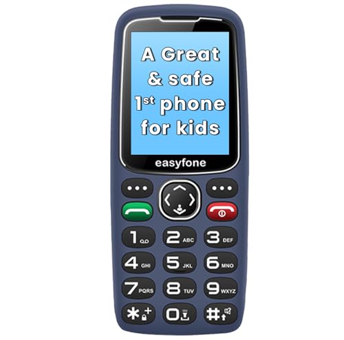 Image of Easyfone Marvel+ 2.4 inch Safety Mobile Phone for Kids | Get Calls from Known Contacts only I No Internet | Dedicated SOS Emergency Button I Photo Speed dial I Customisable menu I 2 yr Warranty.