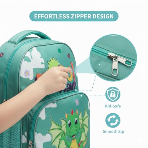 Image of Stylbase Cartoon Printed School Bag for Boys and Girls | Waterproof Backpack Bag for Travelling Sports | Kids Bag Ideal for UKG Nursery 1st Class | School Bags for 5 7 Years 15 Inches