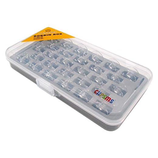 CKPSMS Märke – #X52800150 plastspolar kompatibla med Husqvarna Viking Emerald 116 118 183 symaskiner (28 st + låda)