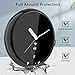 Amzpas 2 Pack for Google Pixel Watch Screen Protector Case, Soft Plated TPU Full Around Sensitive Touch Protective Cover for Google Pixel Watch Accessories, Black+Black