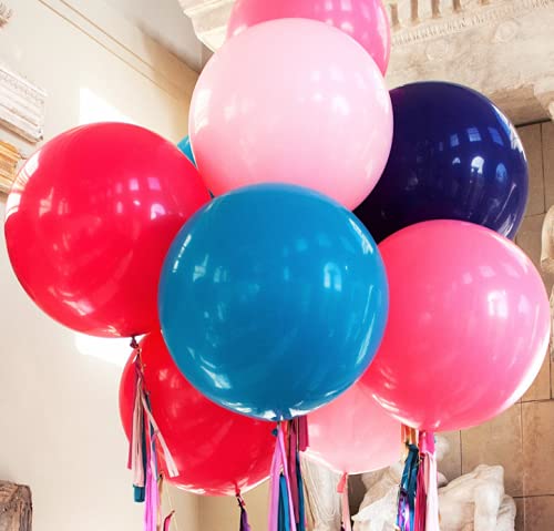 IN-JOOYAA 7 Pcs 24 Inch Balloons Red Giant Round Balloons Big Balloon by IN-JOOYAA - Used condition - Image 7