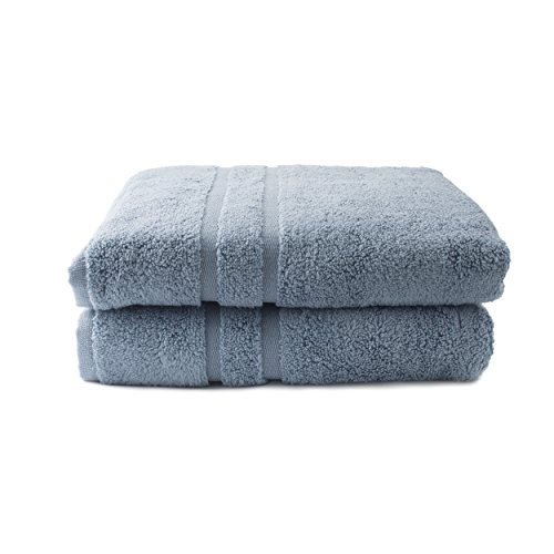 Silentnight - Set di 2 Asciugamani da Bagno, Blu