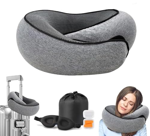 Travesseiro de Viagem, 360° Ajustável, Ergonômico, Suporte Duplo ...