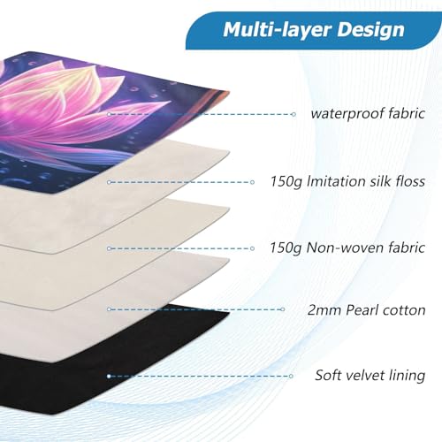 Funda para portátil negra con flores de 13-14 pulgadas miniatura 4