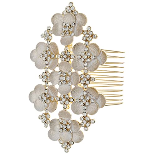 MERRYHAPY 金属製ブライダルヘアコーム 結婚式用ヴィンテージヘッドピース な金属製ヘアアクセサリー