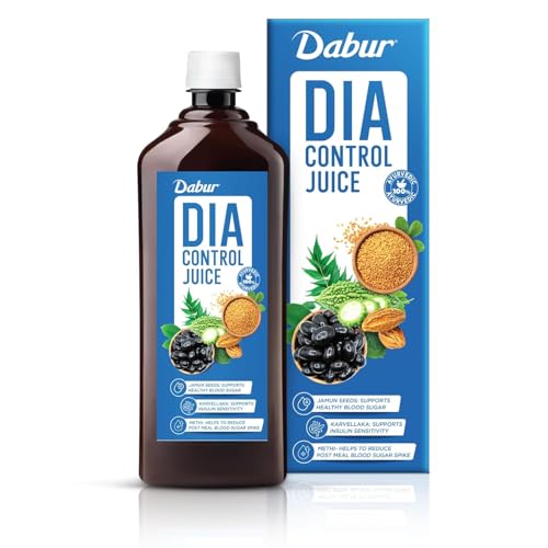 Image of Dabur Dia Control Juice - 1L | Clinically Proven Diabetic Care | Supports Healthy Blood Sugar Levels & Insulin Sensitivity | Reduces Post Meal Sugar Spikes | Amla, Karela, Jamun, Triphala & More