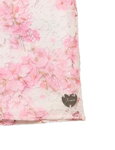 GUESS Girls' Cap Sleeve Floral Lace Dress2