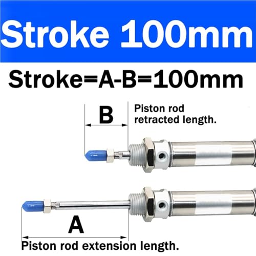 Cilindro neumático de acero inoxidable con diseño robusto de doble efecto 3