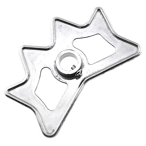 RLECS Billiard Bridge Head Silver Aluminium Alloy Slip-On Moosehead Bridge Head for Billiard Pool Cue Stick - Thumbnail 4