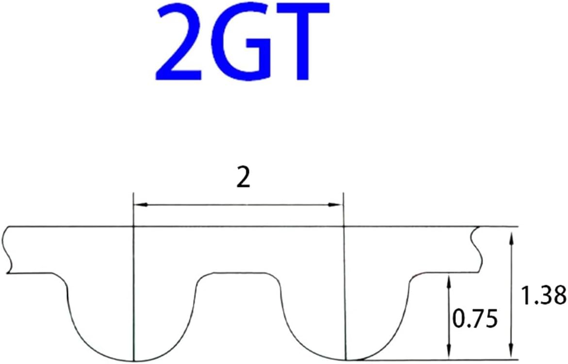 ドライブベルト 2GTタイミングベルト 2MGTドライブ歯付きベルト 長さ 246 248 250 252 254 256 258
