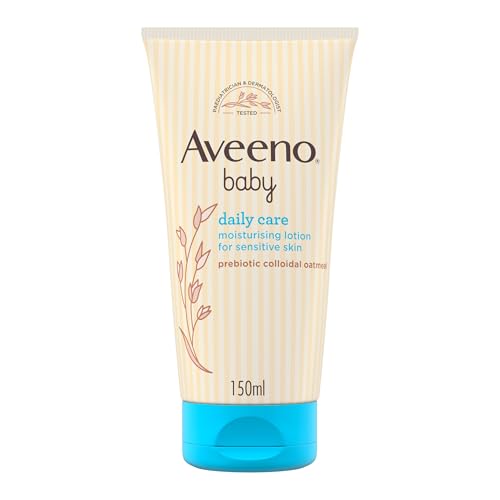 Aveeno Baby Daily Care Moisturising Lotion (1x 150ml) Clinically Proven to Hydrate and Restore Babys Natural Skin Barrier for Up to 24 Hours Gentle and Nourishing Formula