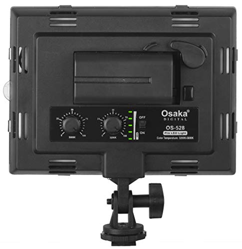 Image of Osaka LED Video Light OS 576 Slim with 8000 mAH F750 Battery & Ultra Fast Charger for All DSLR and Video Cameras and YouTube Video Shooting