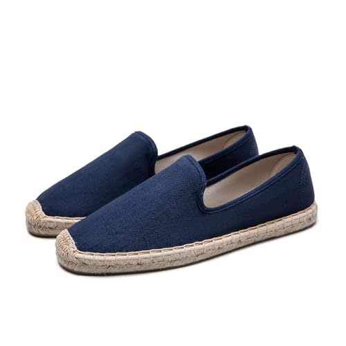 Men's Casual and Comfortable Linen Vegan Canvas Shoes, Men's Flat Shoes, Anti Slip Soles Suitable for Any Occasion in Summer, Spring, and Autumn3