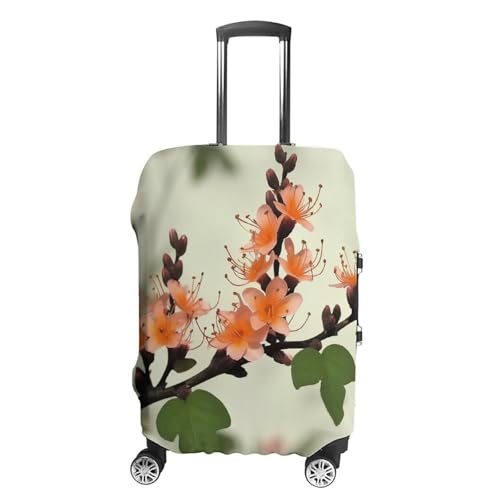 Housse de bagage élastique à motif floral blanc XL pour valise de 48,3 à 81,3 cm