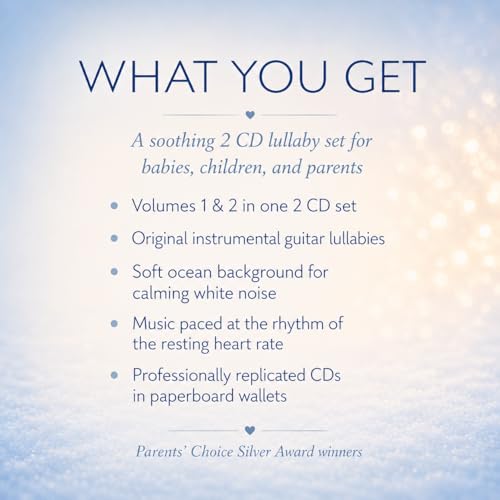 Image of 2-Disc Lullaby CD Set - We Dream: Volumes 1 and 2 - Helps You and Your Baby Fall Asleep - Soothing Music with White Noise