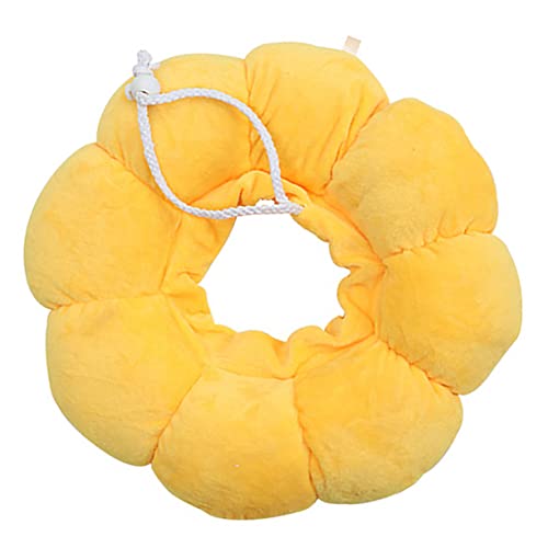 CORHAD サンフラワーキャット カラー - 舐め - 猫用ペット首輪 子猫用 調節可能 コットン 快適 通気性