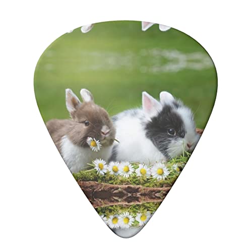 Cute Rabbits Lot de 6 médiators pour guitare acoustique, guitare électrique, basse, ukulélé – fins, moyens et épais. - Les Beatles, Paul McCartney, John Lennon, RIngo Starr, George Harrison Cute Rabbits Lot de 6 médiators pour guitare acoustique, guitare électrique, basse, ukulélé – fins, moyens et épais. – Image 4