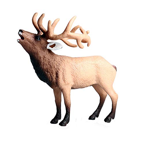 JOKFEICE Realistic Animal Figures Newfoundland Reindeer Figurines, Science Project, Cake Topper, Early Educational Toys Birthday for Toddlers Kids Age 3 4 5
