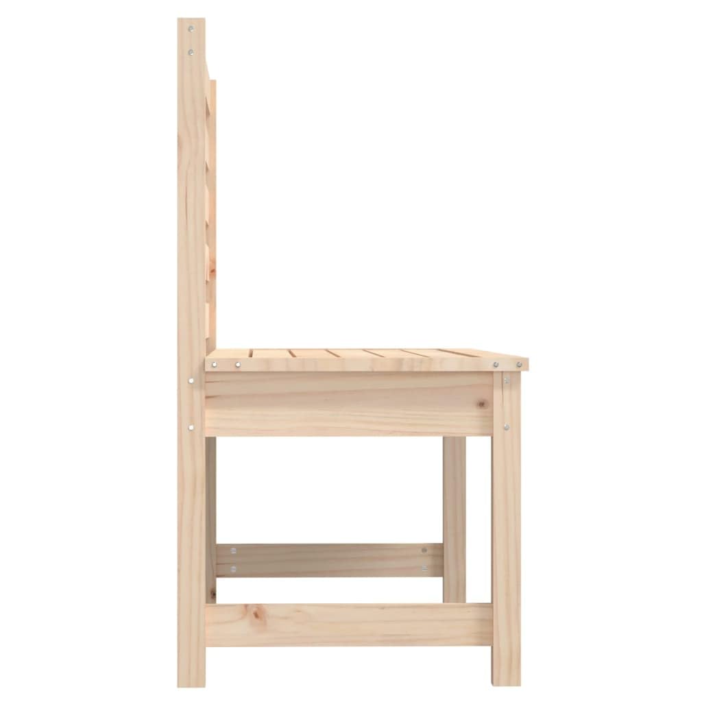 Eleganz Panchina da giardino 109 cm - sedie in legno di pino massiccio, seduta naturale per terrazza e giardino, non trattata, durevole ed ecologica