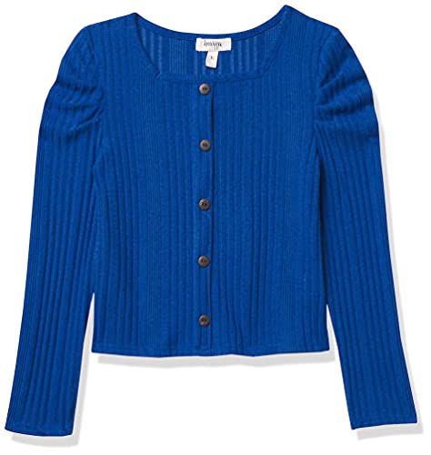 Speechless Girls' Button Front Long Sleeve Tee