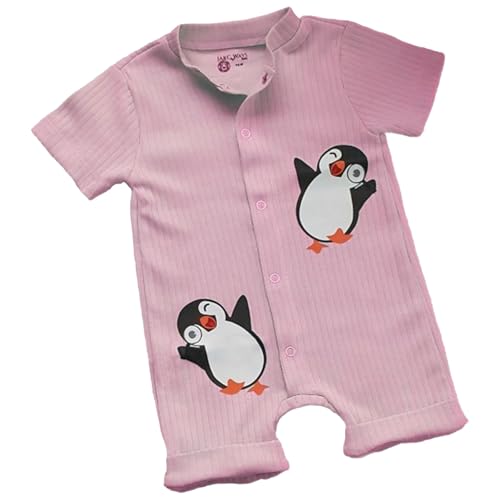 JAKC WAYS%100 Pamuk Penguen Desenli Kısa Kollu Şort…