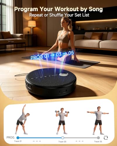 Portable Bluetooth CD Player with Anti-Skip, Stereo Speakers & Headphones - image 7