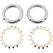 Grand National Hub Spanner Nuts w/Retaining Lock Set, Size 12